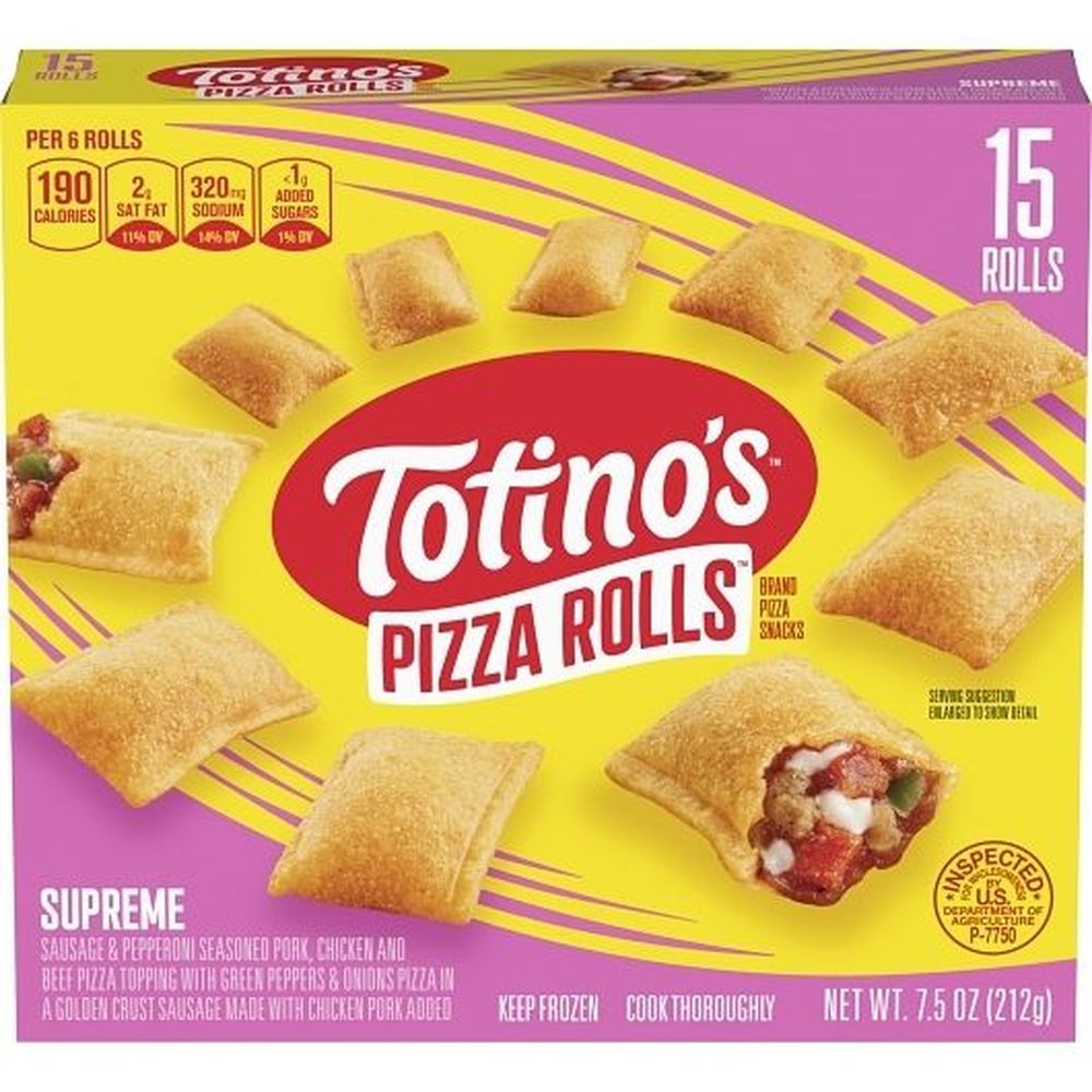 Totino's Supreme Pizza Rolls, 7.5 Ounce -- 12 Per Case