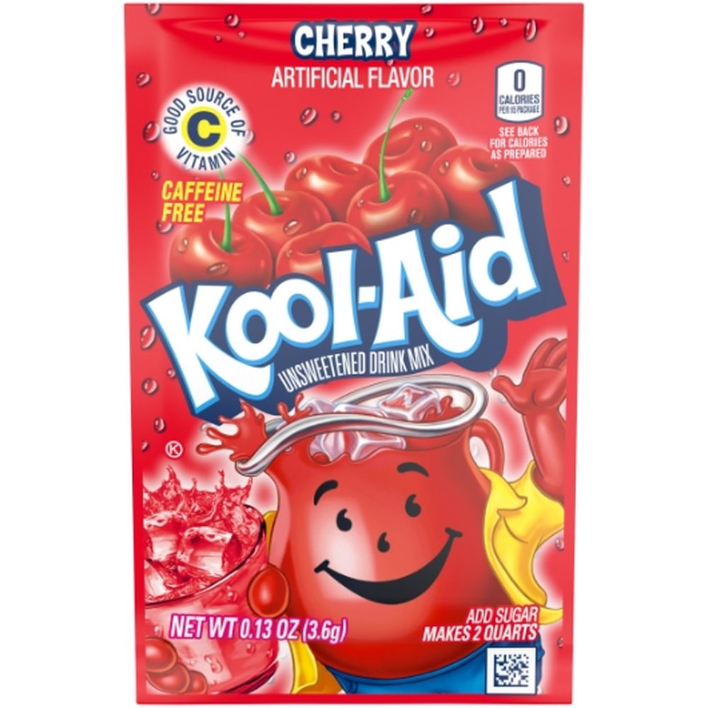 Kool-aid Cherry Beverage, Unsweetened, 0.13 Ounce -- 192 Per Case
