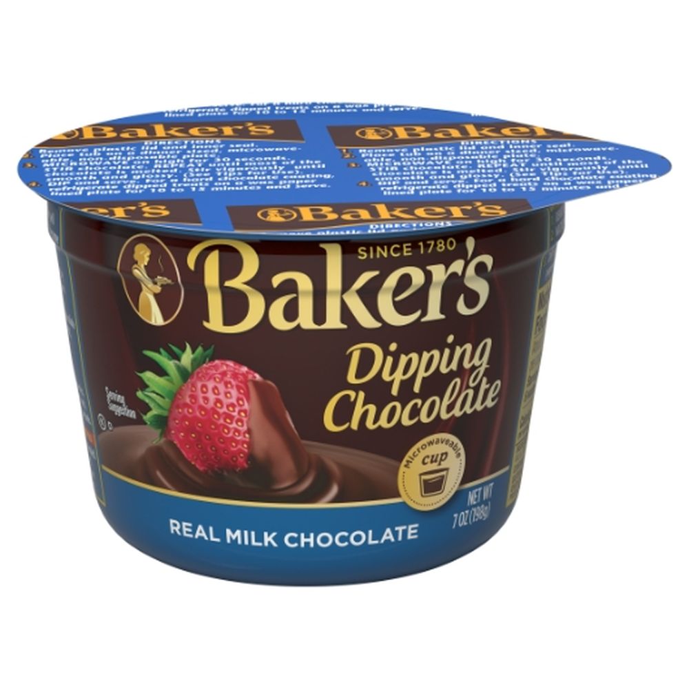 Baker's Real Milk Dipping Chocolate, 7 Ounce -- 8 Per Case