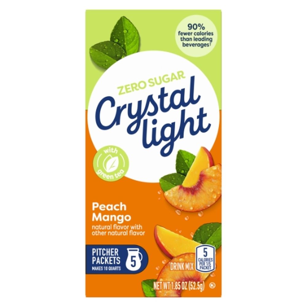 Crystal Light Peach Mango Green Tea, 1.85 Ounce -- 12 Per Case