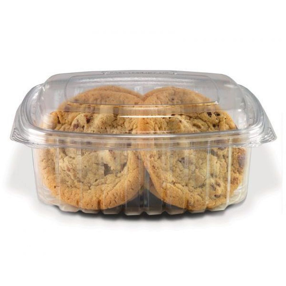 Placon Clear Pet Crystal Seal Hinged Container With Dome Lid, 32 Ounce Capacity -- 200 Per Case