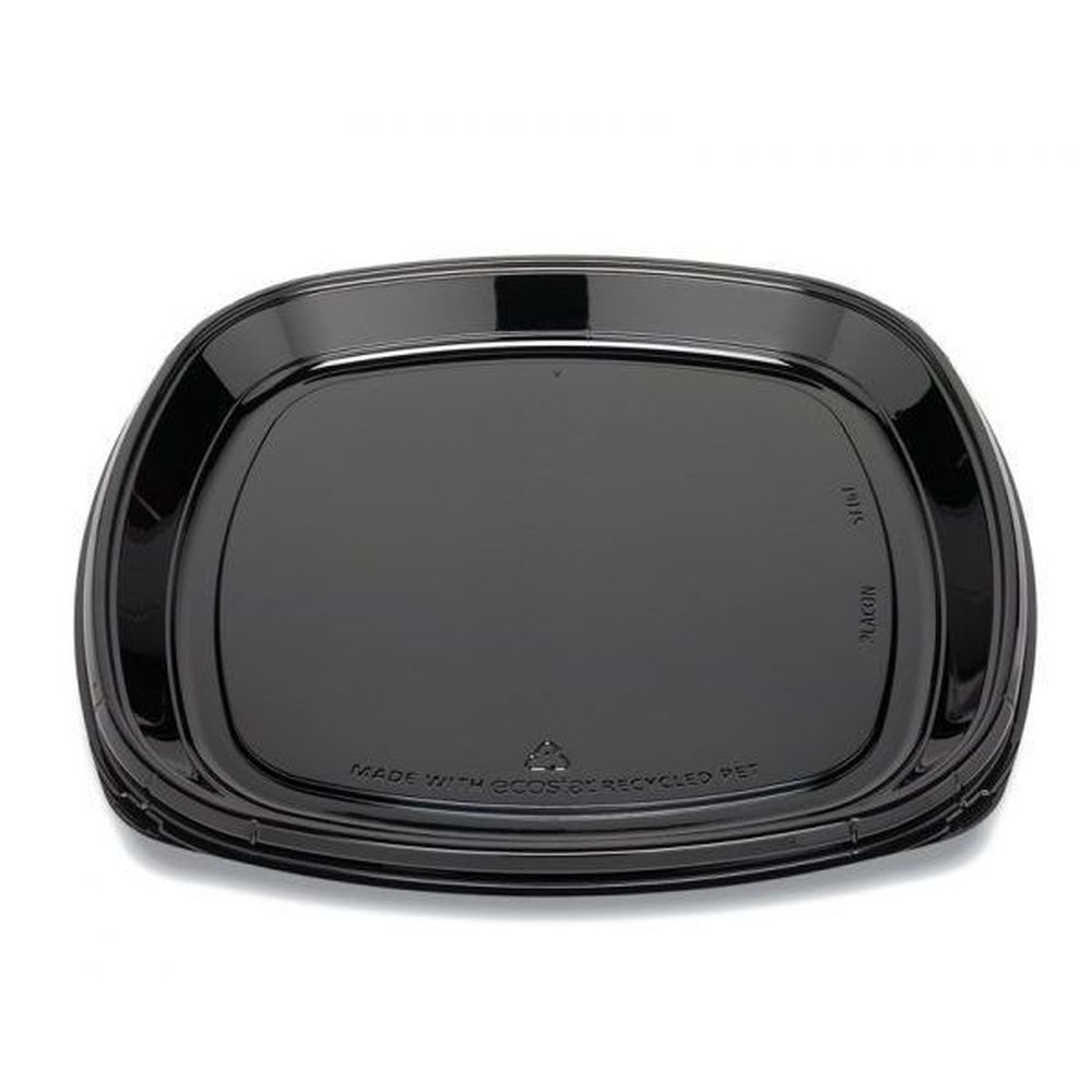 ST16T Black EcoStar PET Fresh n Clear Catering Tray