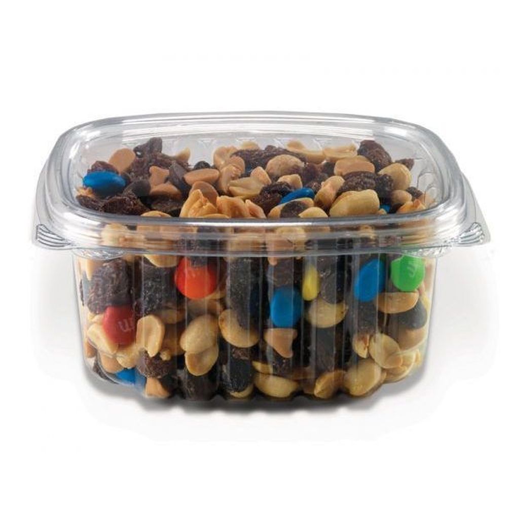 Clear PET Crystal Seal Hinged Container 16 Ounce