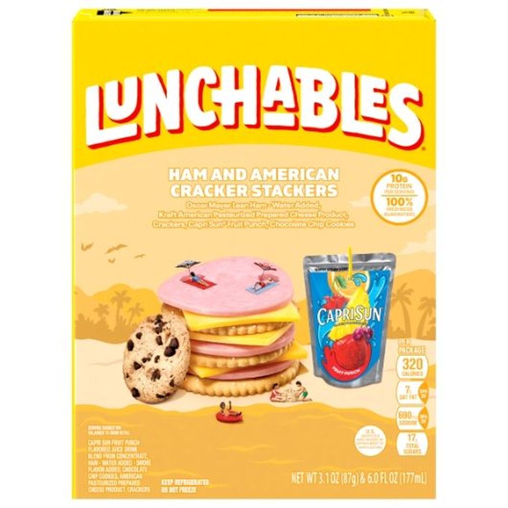 Ham and American Cracker Stackers Convenience Meal