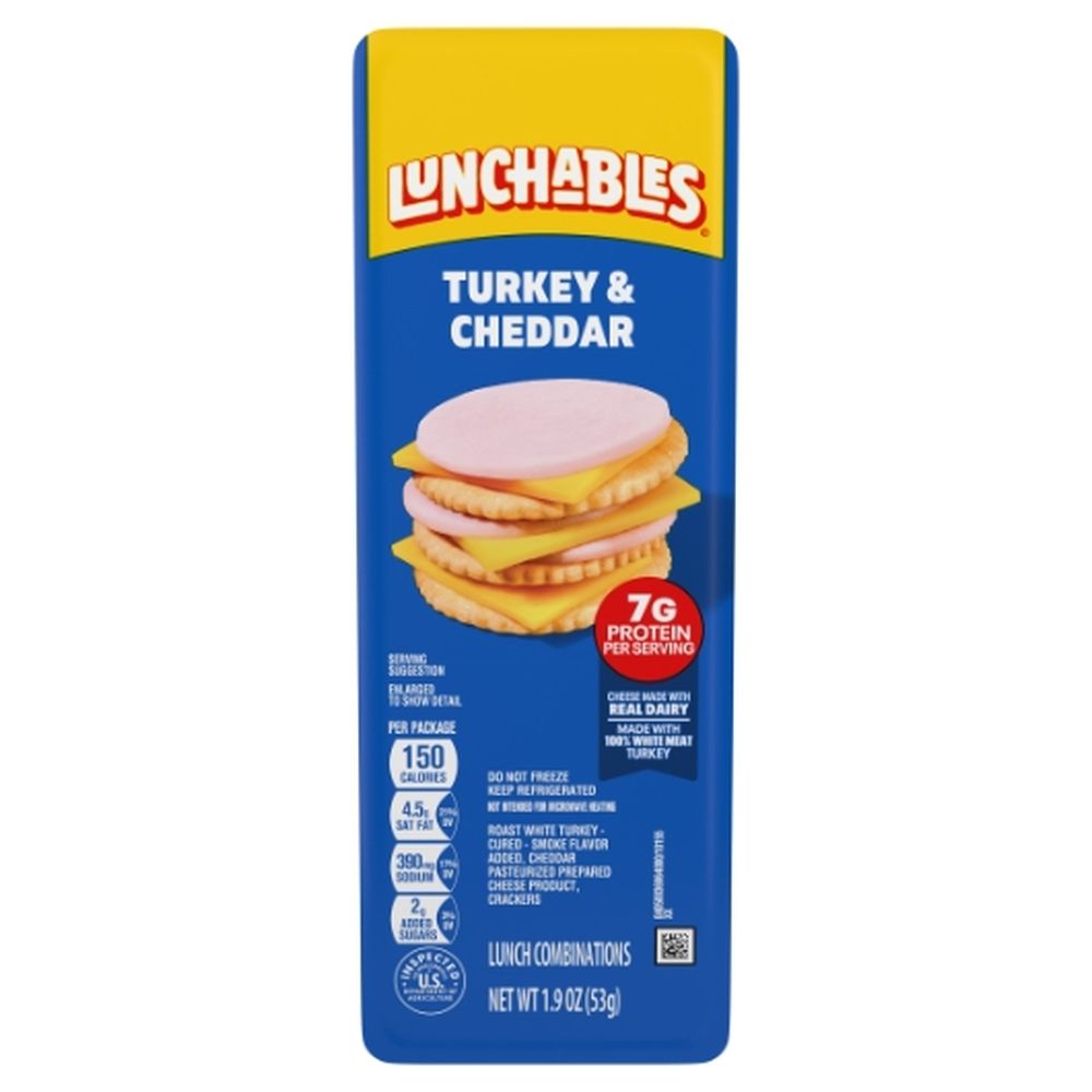 Lunchables Single Serve Convenience Meals Turkey And Cheddar Cracker Stackers, 1.90 Ounce -- 12 Per Case