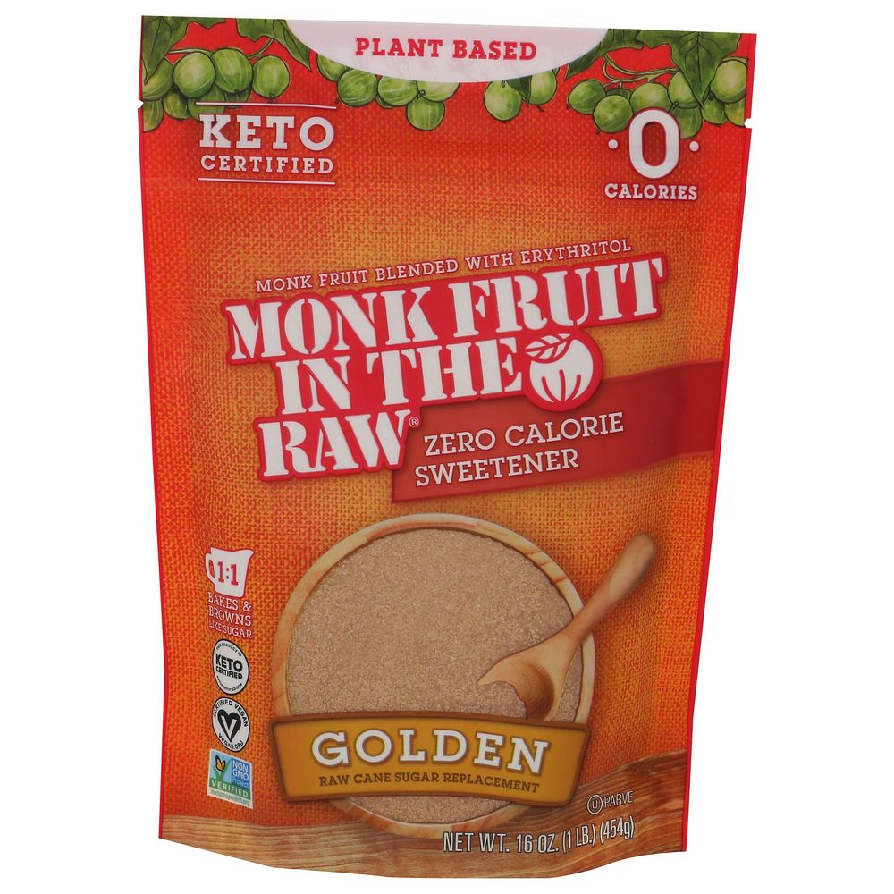 Monk Fruit In The Raw Golden Sweetener, 16 Ounce -- 8 Per Case