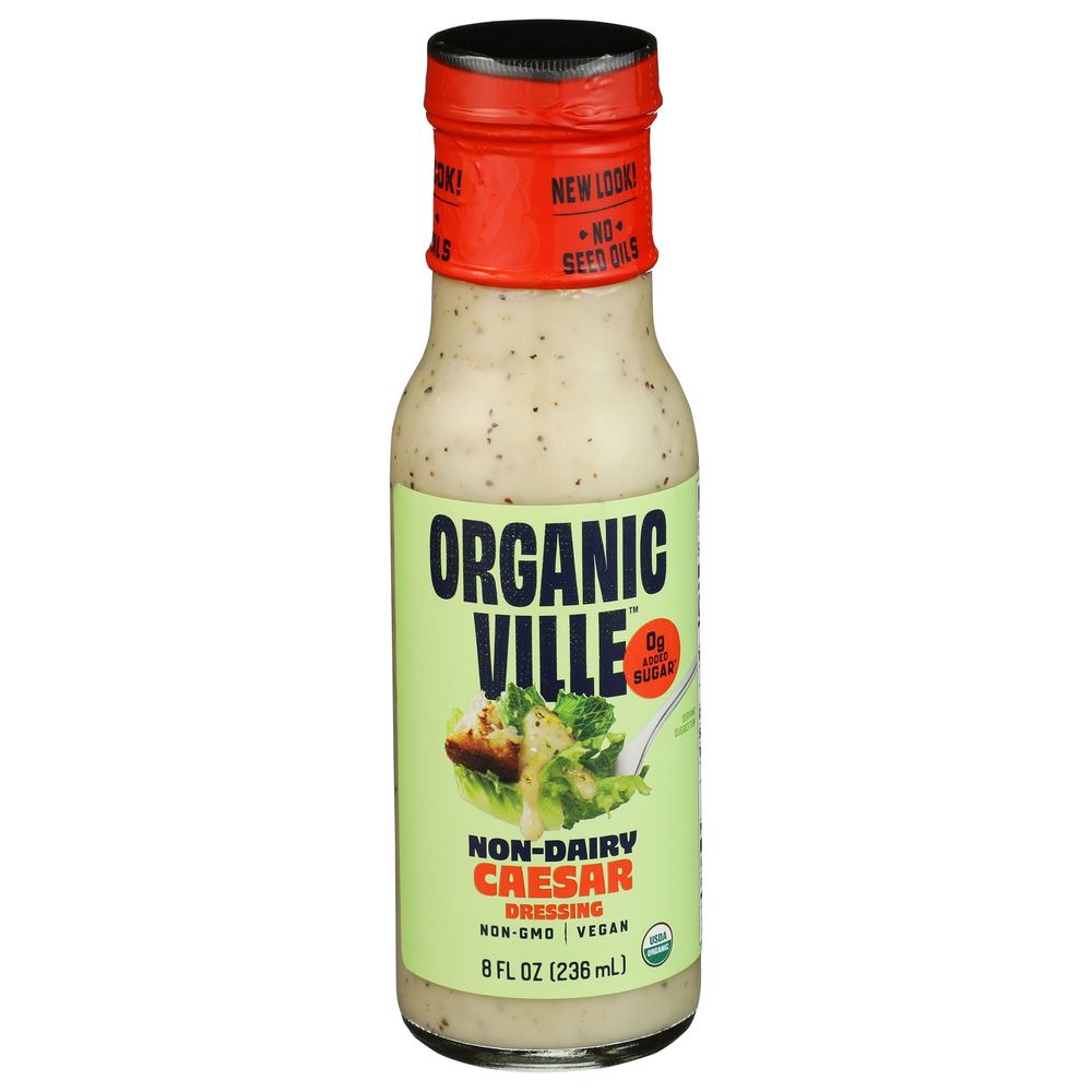 Organicville Organic Non Dairy Caesar Salad Dressing, 8 Fluid Ounce -- 6 Per Case