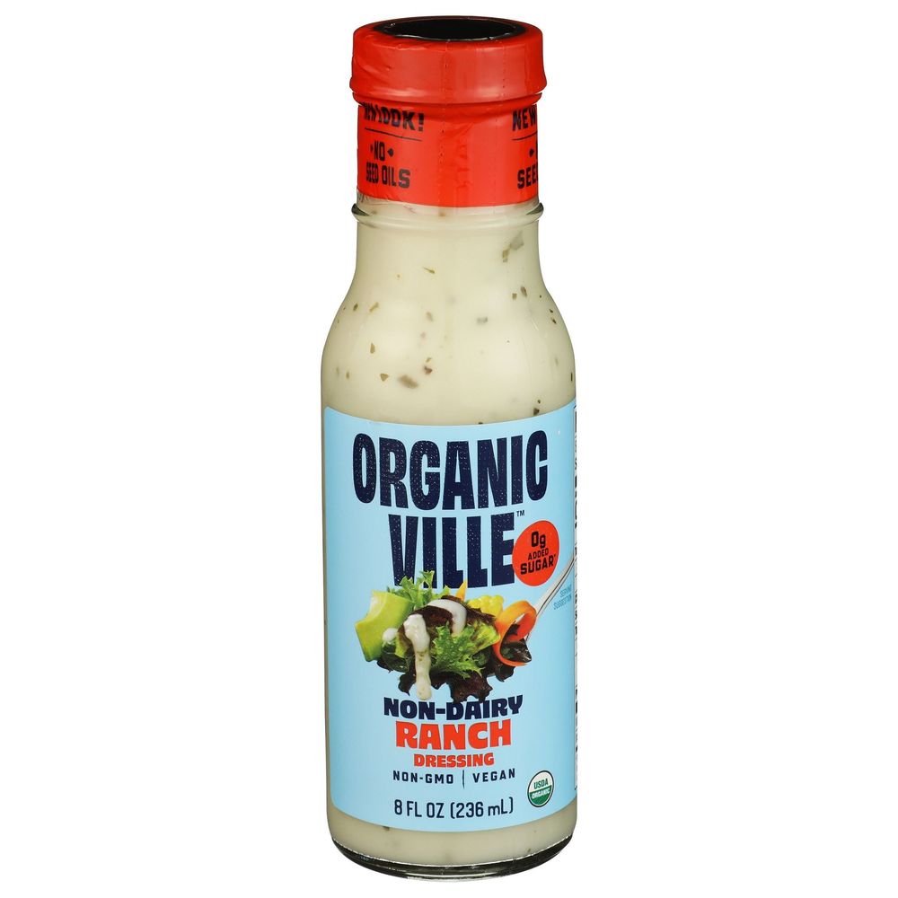 Organicville Organic Non Dairy Ranch Salad Dressing, 8 Fluid Ounce -- 6 Per Case
