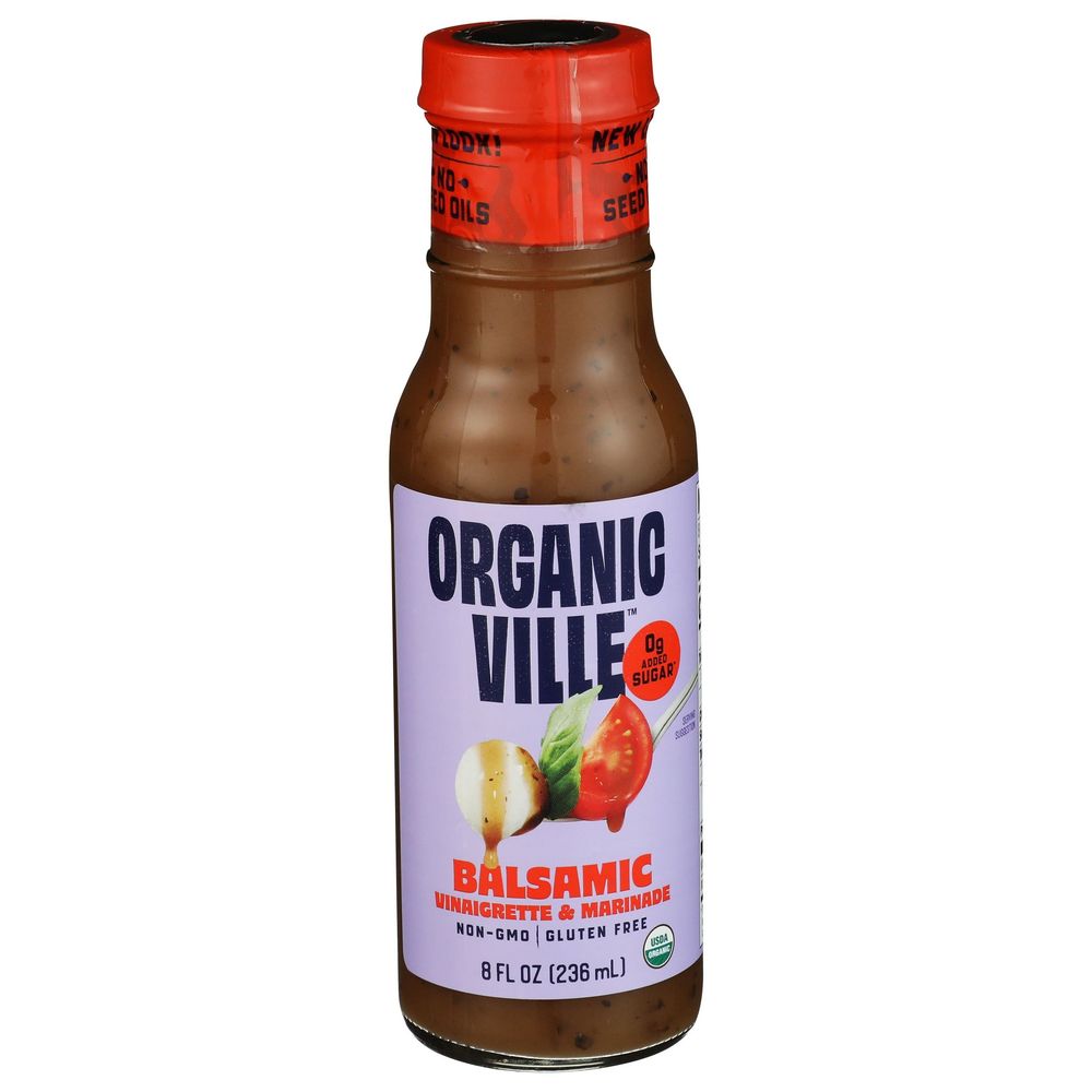 Organicville Organic Balsamic Vinaigrette And Marinade, 8 Fluid Ounce -- 6 Per Case