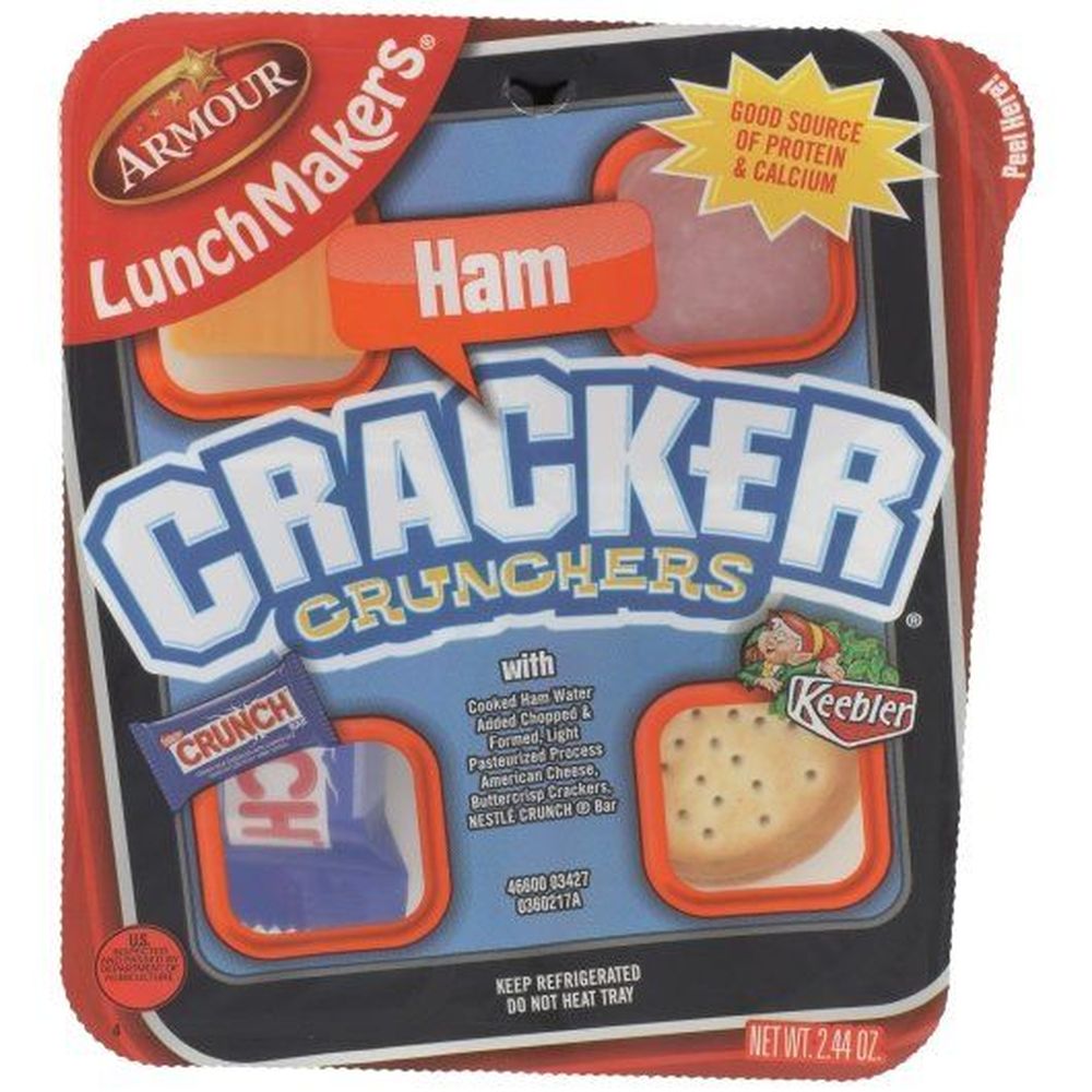 Armour Lunchmakers Ham Portable Meal Kit With Crunch Bar, 2.44 Ounce -- 18 Per Case