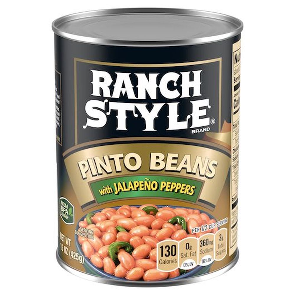 Ranch Style Pinto Beans With Jalapeno Peppers, 15 Ounce -- 12 Per Case