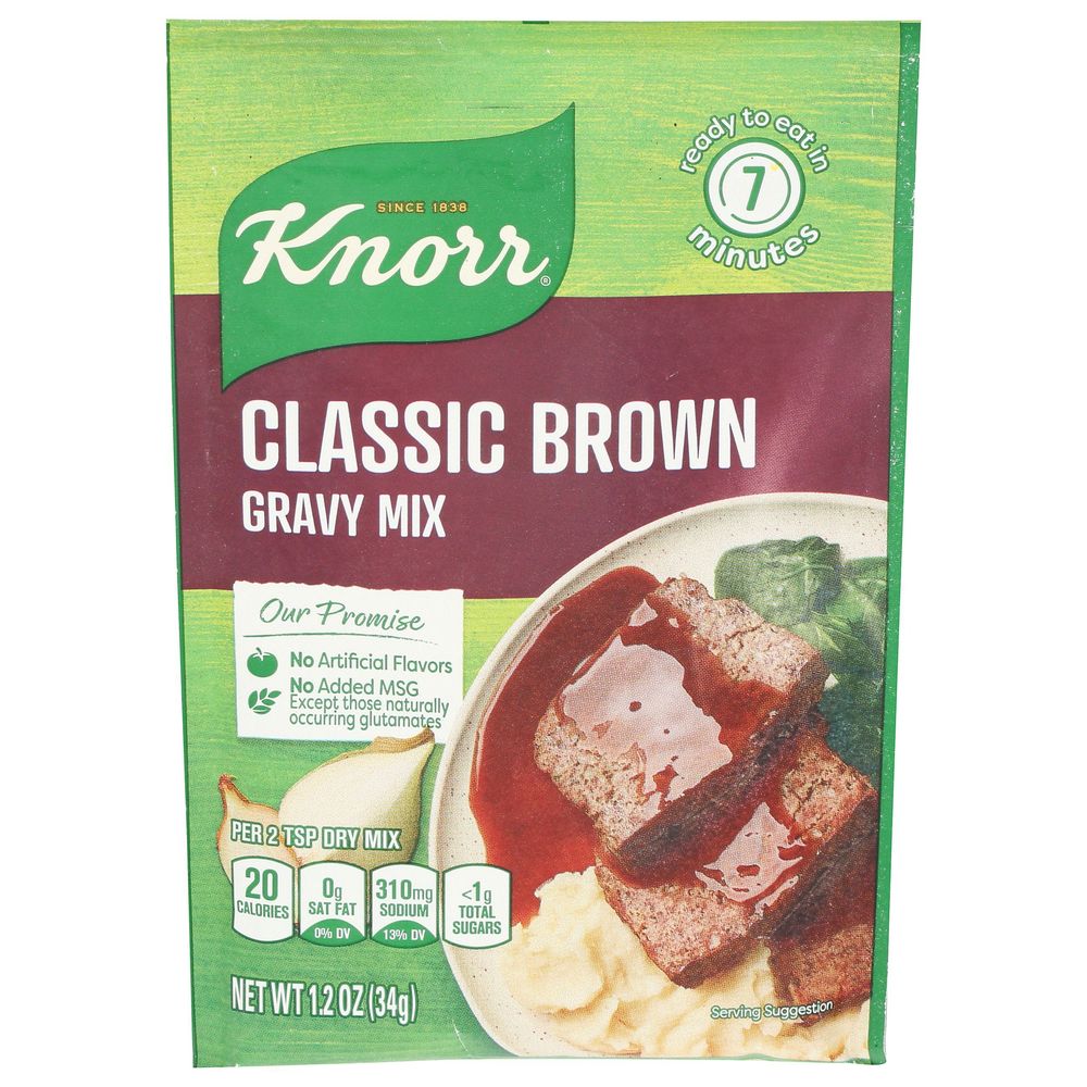 Knorr Classic Brown Gravy Mix, 1.2 Ounce -- 24 Per Case