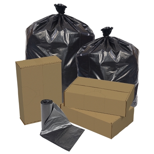 Eco-strong Can Liner Black Extra Extra Heavy Perforated Roll 43x47 -- 100 Per Case