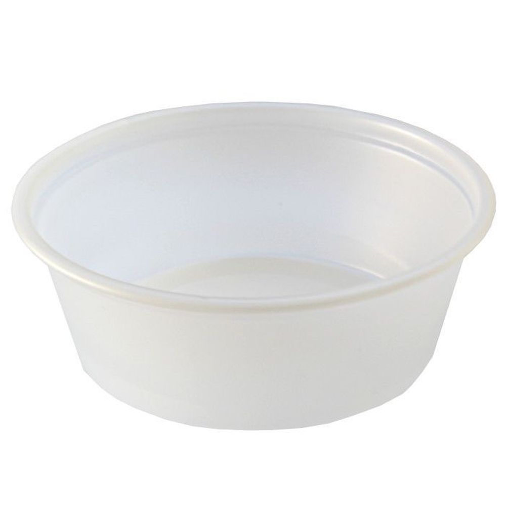 Translucent Polystyrene Squat Portion Cup