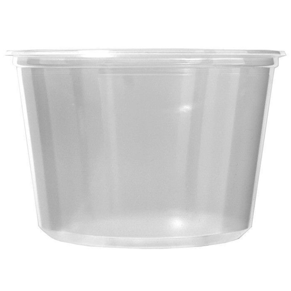 Pro-Kal Clear Polypropylene Round Deli Container and Lid 16 Ounce