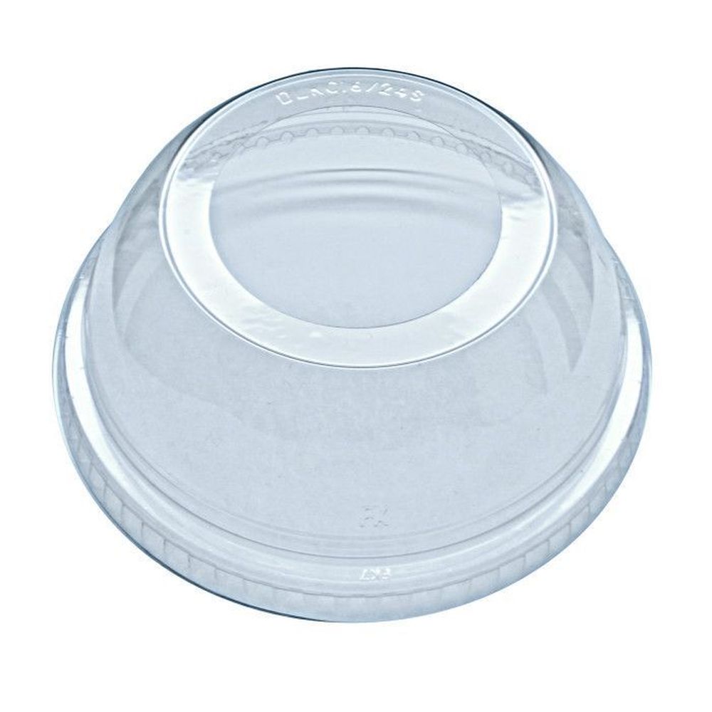 Clear PET 1.75 inch Hole Dome Lid for 16/24 Ounce Squat Cups
