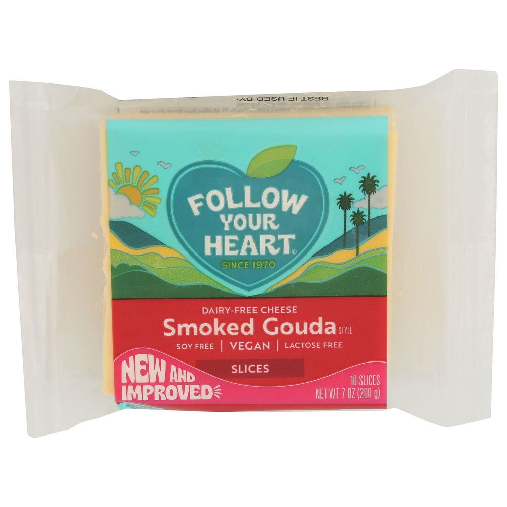 Dairy Free Smoked Gouda Style Cheese Slices