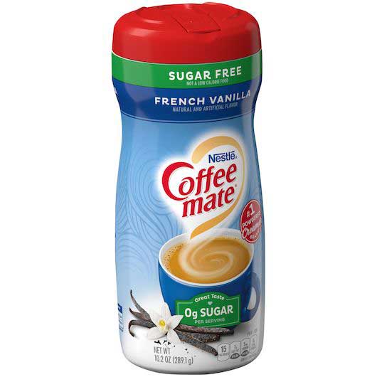 Coffee-mate French Vanilla Sugar Free Powder Coffee Creamer, 10.2 Ounce -- 6 Per Case