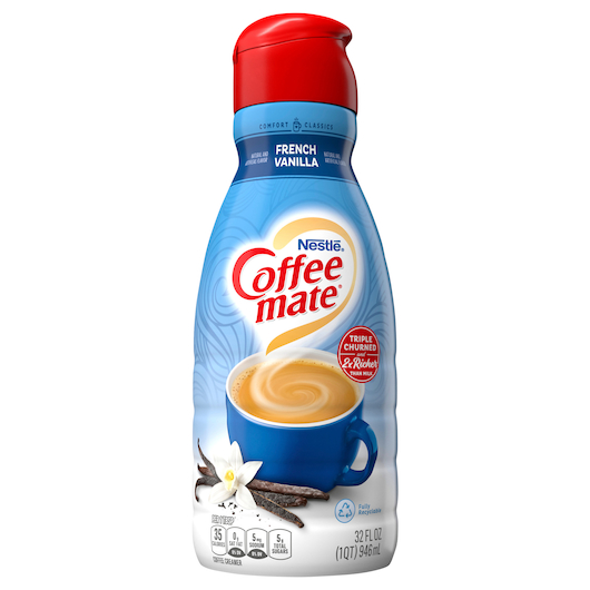 Coffee-mate French Vanilla Liquid Coffee Creamer, 32 Fluid Ounce -- 6 Per Case