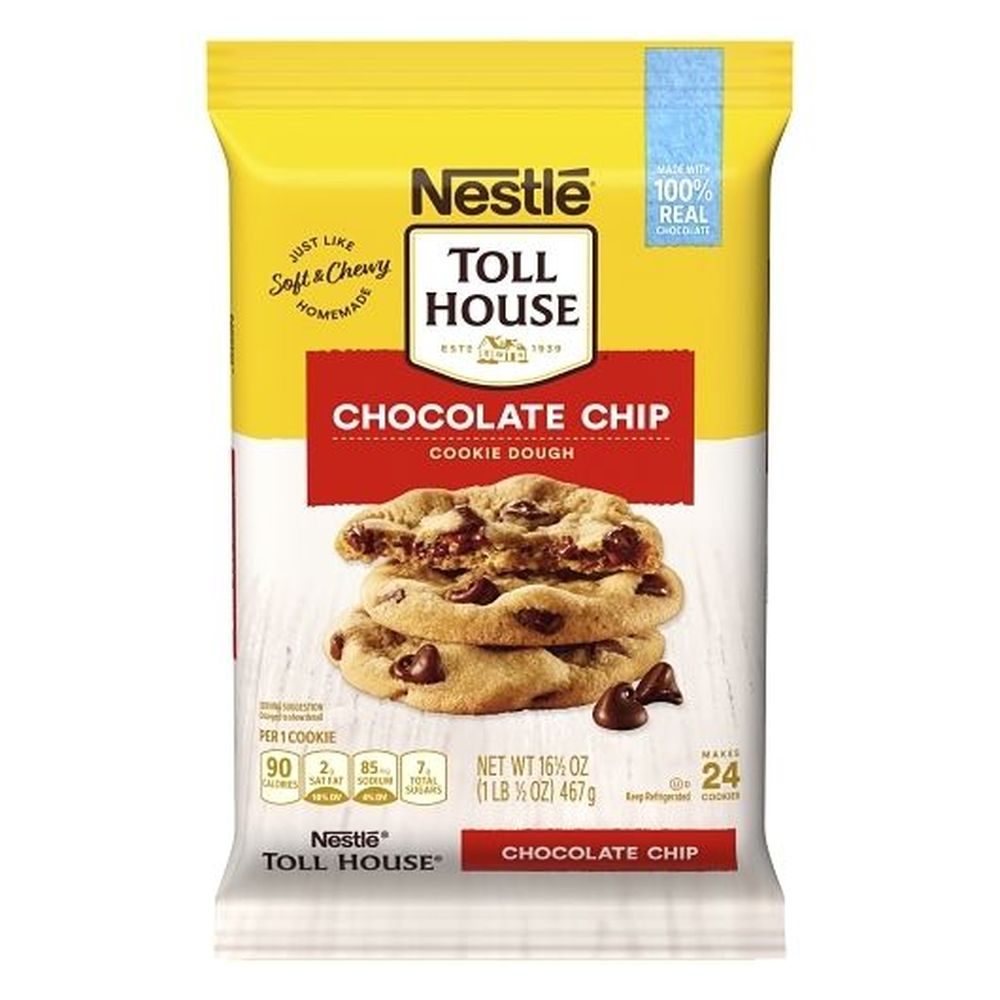 Toll House Chocolate Chip Cookie Dough Bar, 16.5 Ounce -- 12 Per Case