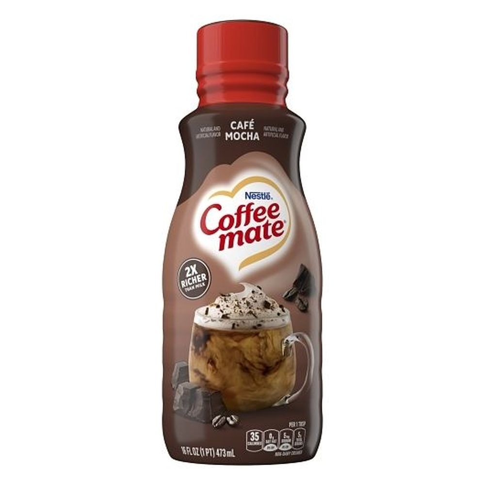 Coffee-mate Cafe Mocha Coffee Creamer, 16 Fluid Ounce -- 6 Per Case