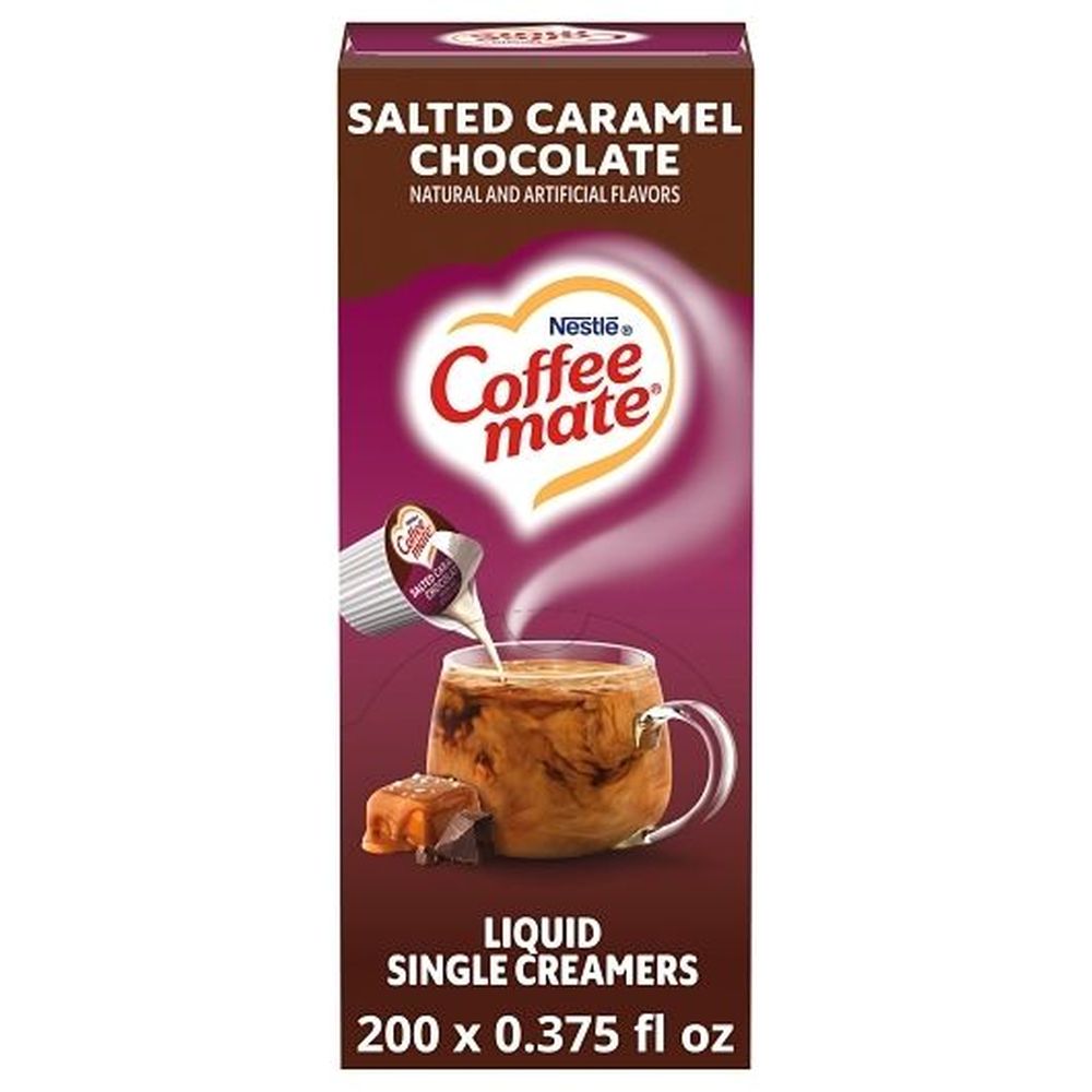 Coffee-mate Salted Caramel Chocolate Liquid Coffee Creamer, 0.374 Fluid Ounce -- 200 Per Case