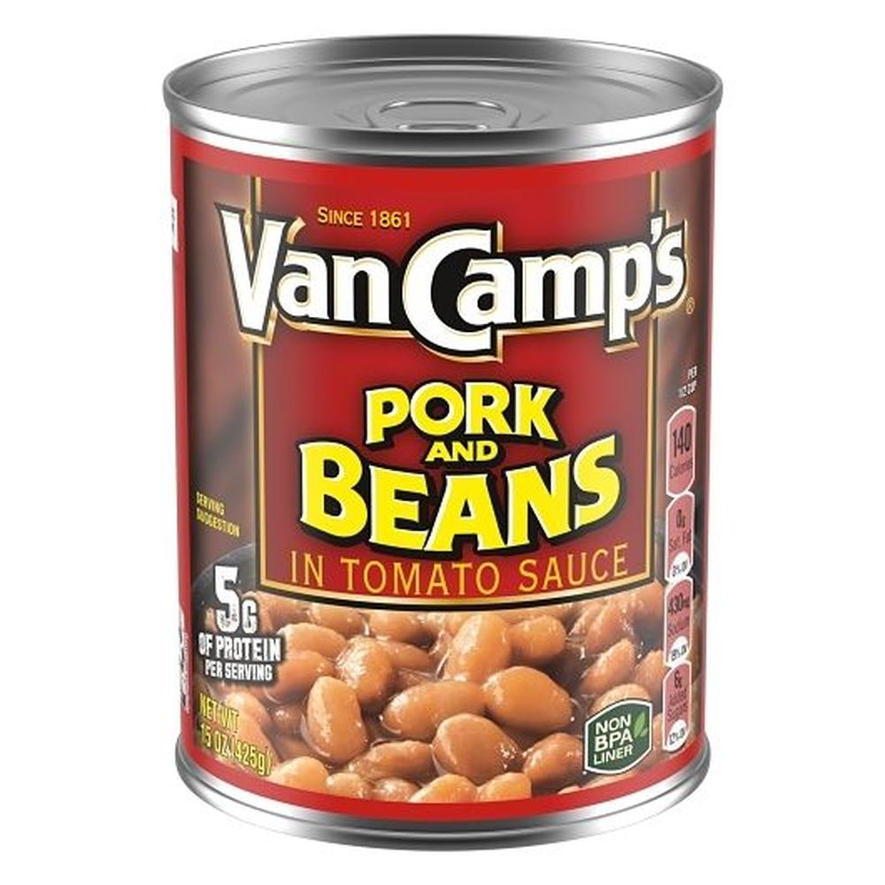 Van Camp's Pork And Beans In Tomato Sauce, 15 Ounce -- 24 Per Case