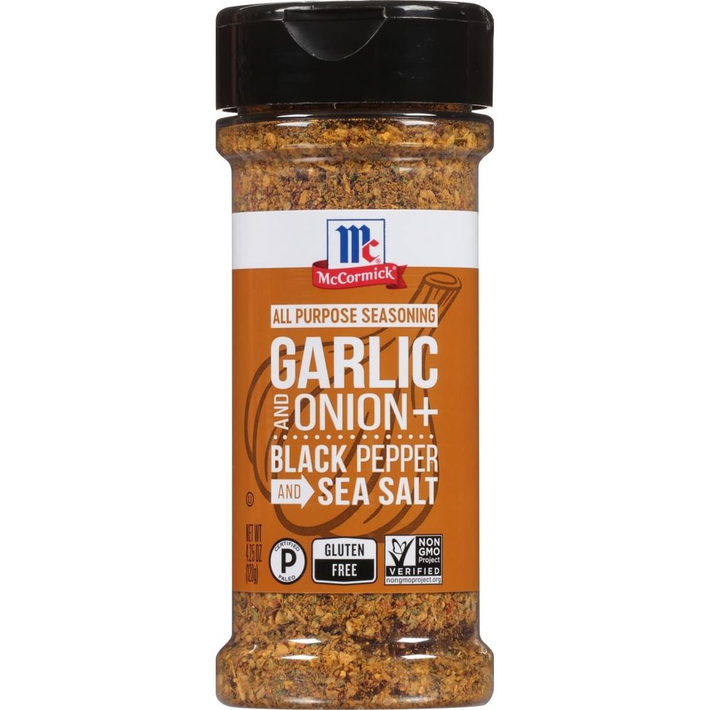 Spices Garlic and Onion Plus Black Pepper and Sea Salt All Purpose Seasoning
