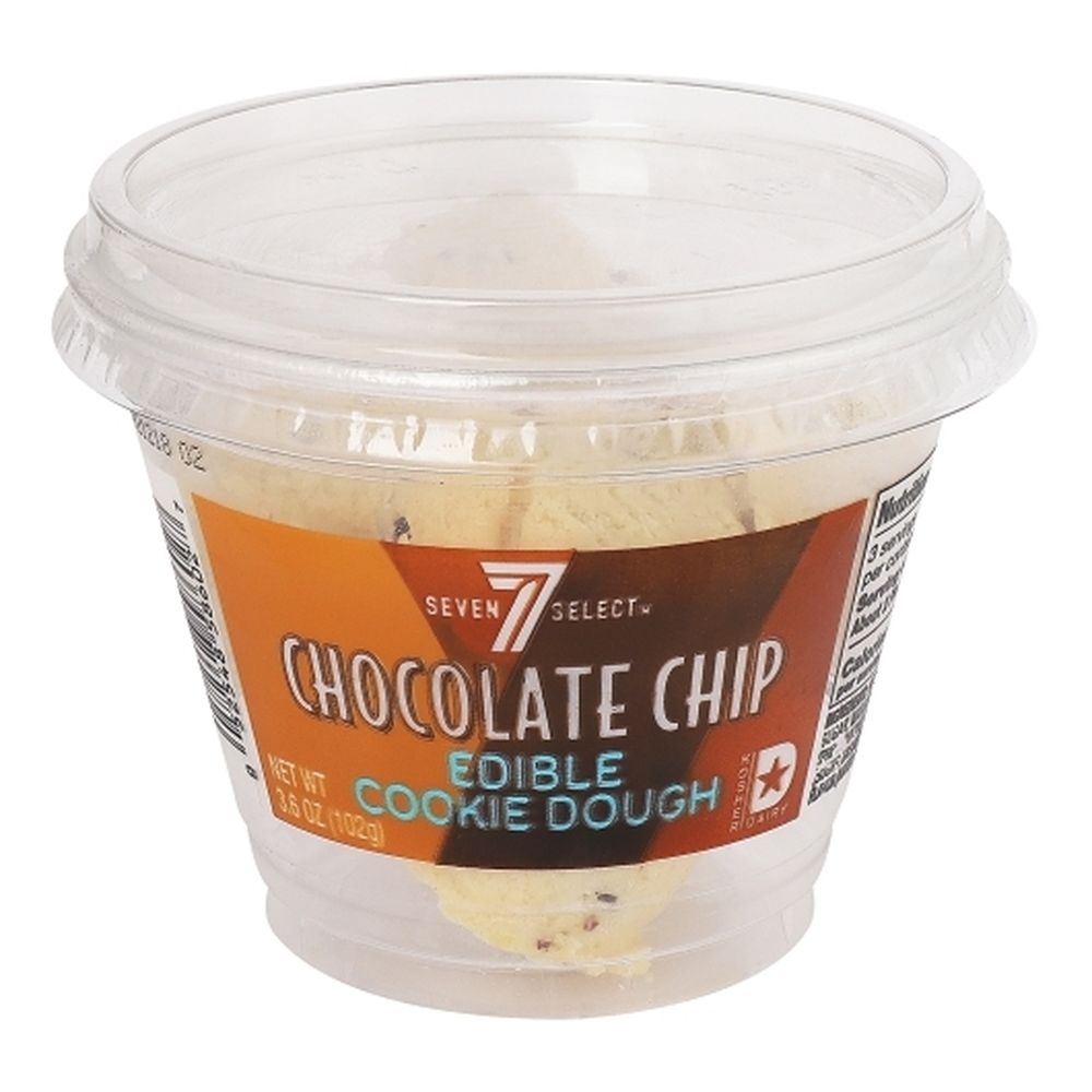 7 Select Chocolate Chip Edible Cookie Dough, 3.6 Ounce -- 12 Per Case