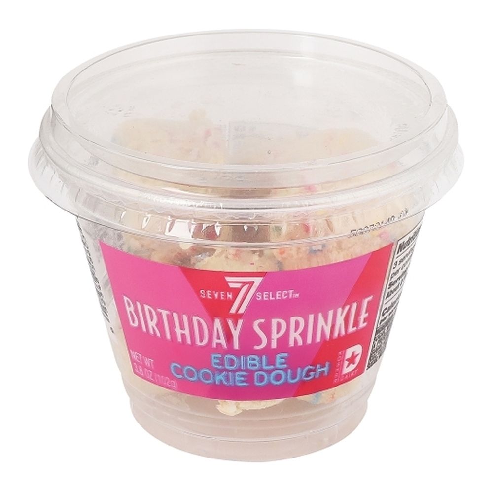 7 Select Birthday Sprinkle Edible Cookie Dough, 3.6 Ounce -- 12 Per Case