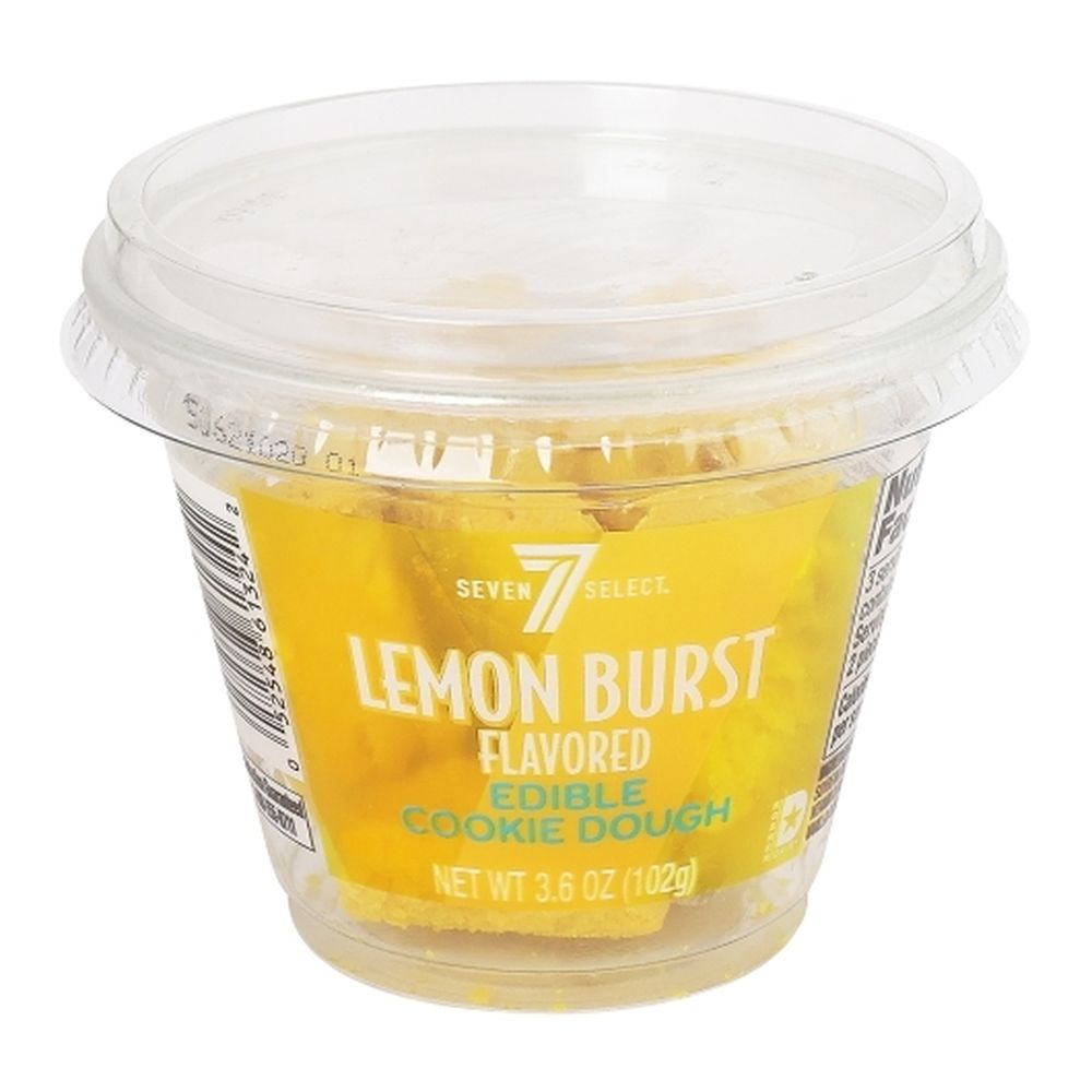 7 Select Edible Lemon Burst Cookie Dough, 3.6 Ounce -- 12 Per Case