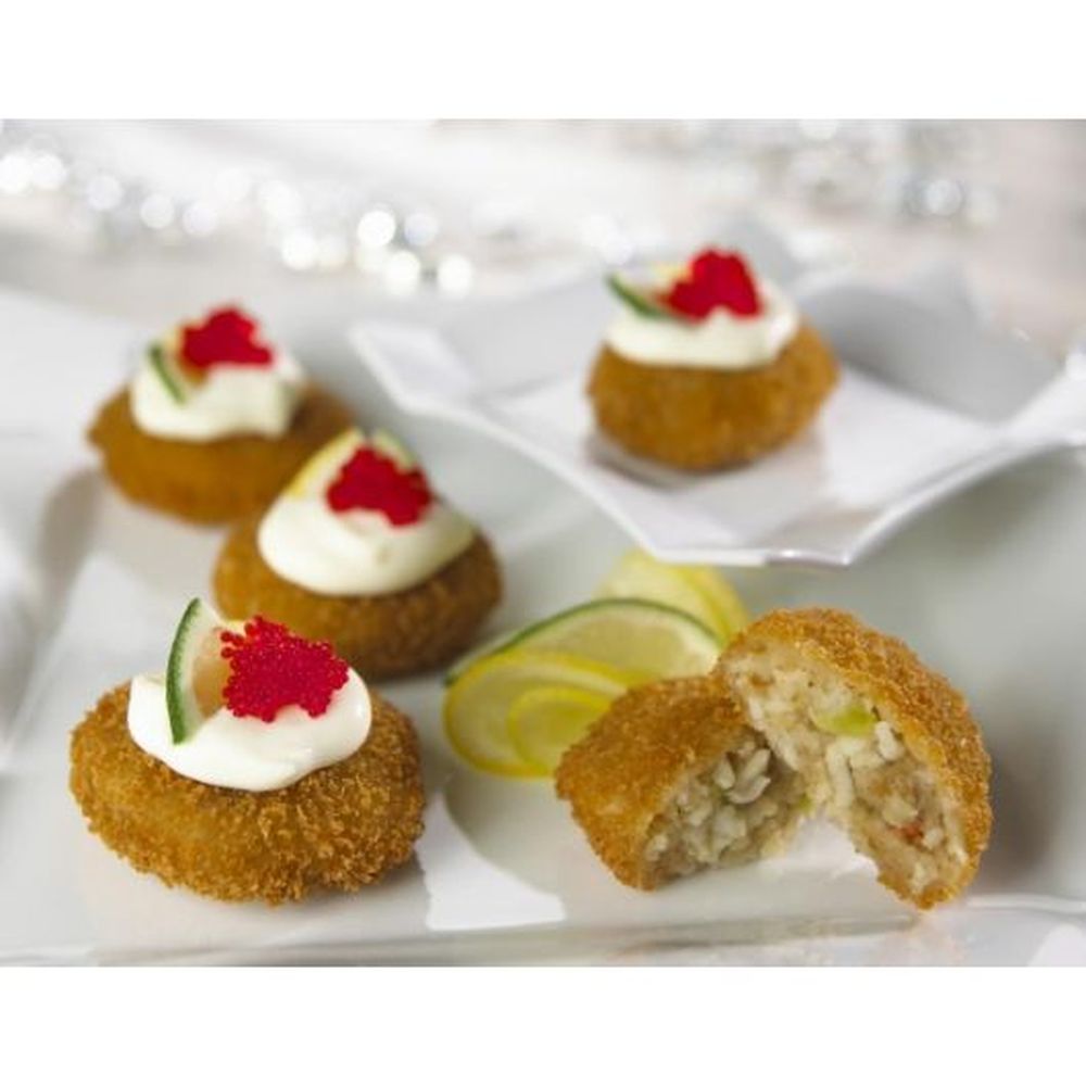 Kaptains Ketch Deviled Breaded Crab Bites With Crab Flavored Seafood, 115 Count