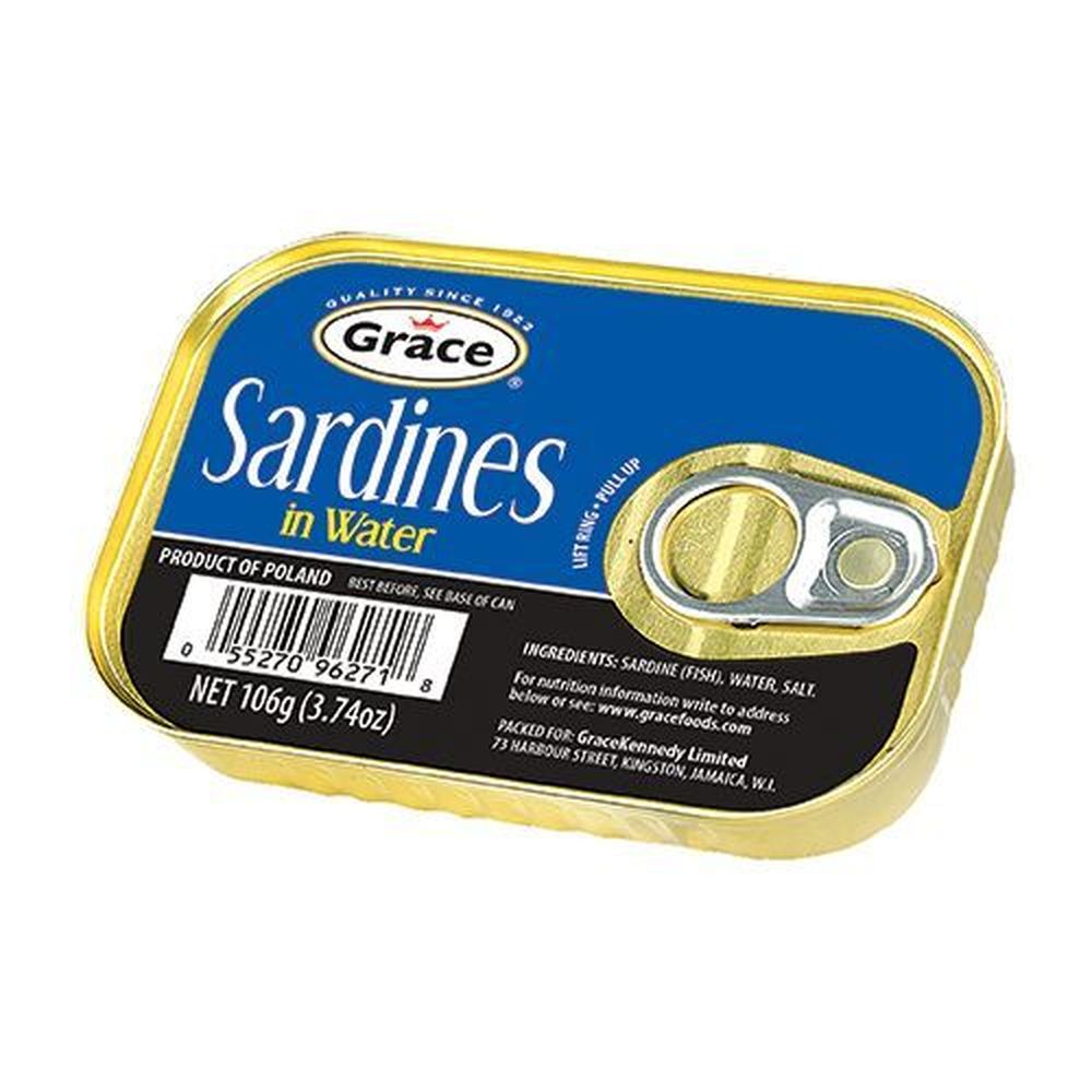Grace Sardines In Water, 3.74 Ounce -- 50 Per Case