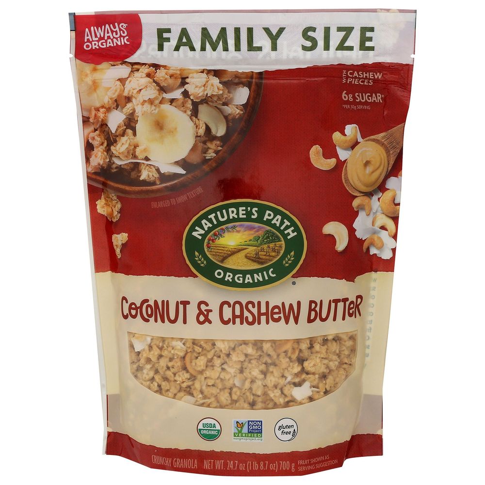 Organic Coconut and Cashew Butter Gluten Free Granola