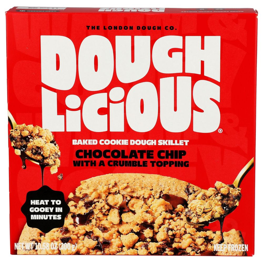 Doughlicious Chocolate Chip Cookie Dough Skillet, 10.58 Ounce -- 8 Per Case