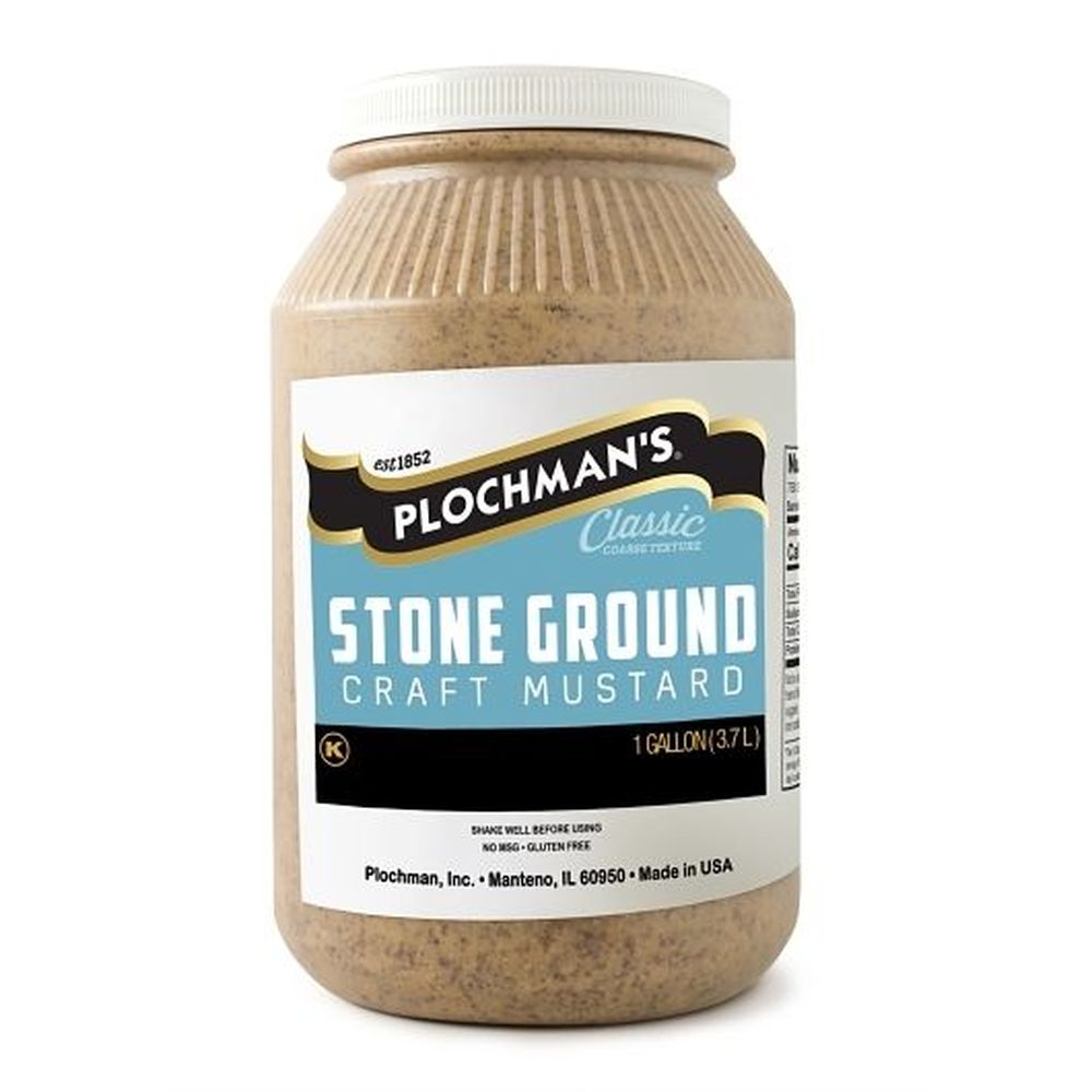 Plochman's Stone Ground Mustard, 1 Gallon -- 2 Per Case