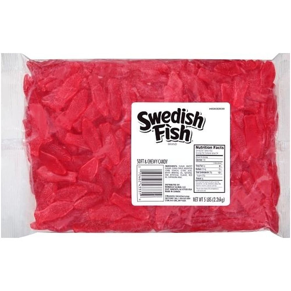 Swedish Fish Red Soft And Chewy Candy, 5 Pound -- 6 Per Case