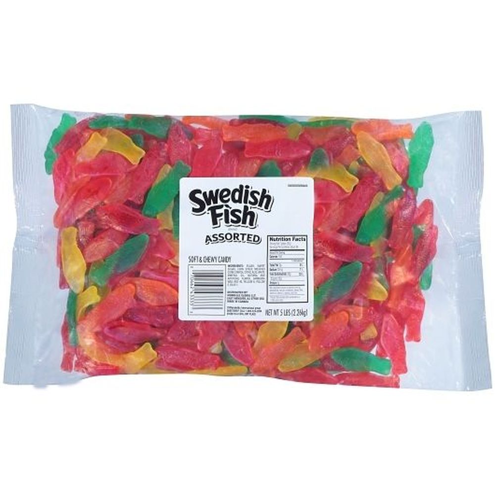 Swedish Fish Assorted Soft And Chewy Candy, 5 Pound -- 6 Per Case