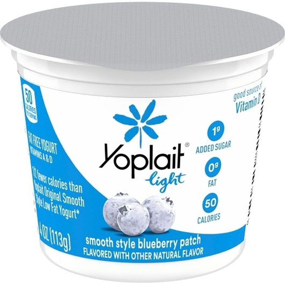 Yoplait Light Very Vanilla And Blueberry Path Yogurt - Variety Pack, 4 Ounce -- 48 Per Case