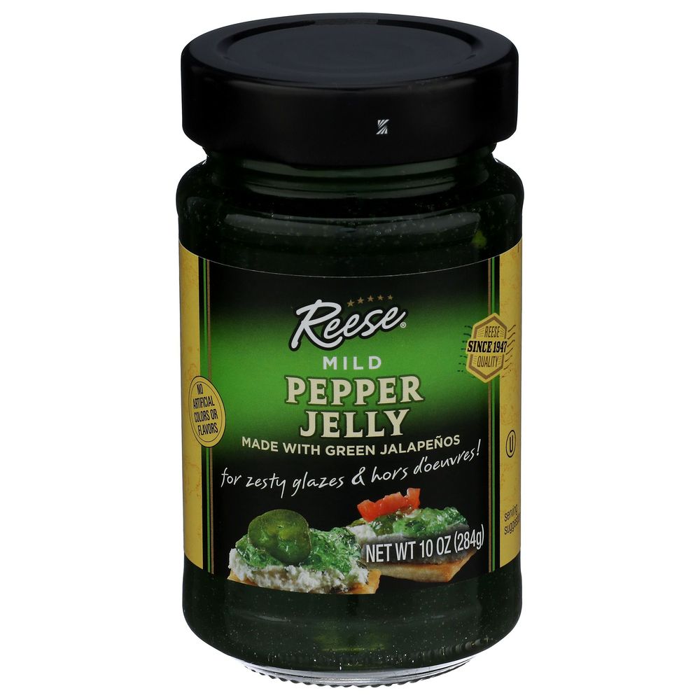 Mild Pepper Jelly Made with Green Jalapeno