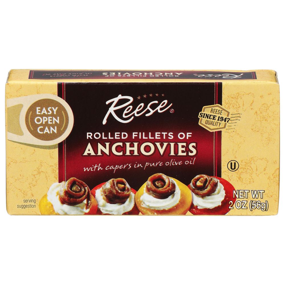 Reese Rolled Anchovies, 2 Ounce -- 10 Per Case