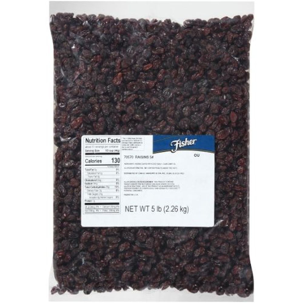 Fisher Raisins, 5 Pound Laydown Bag