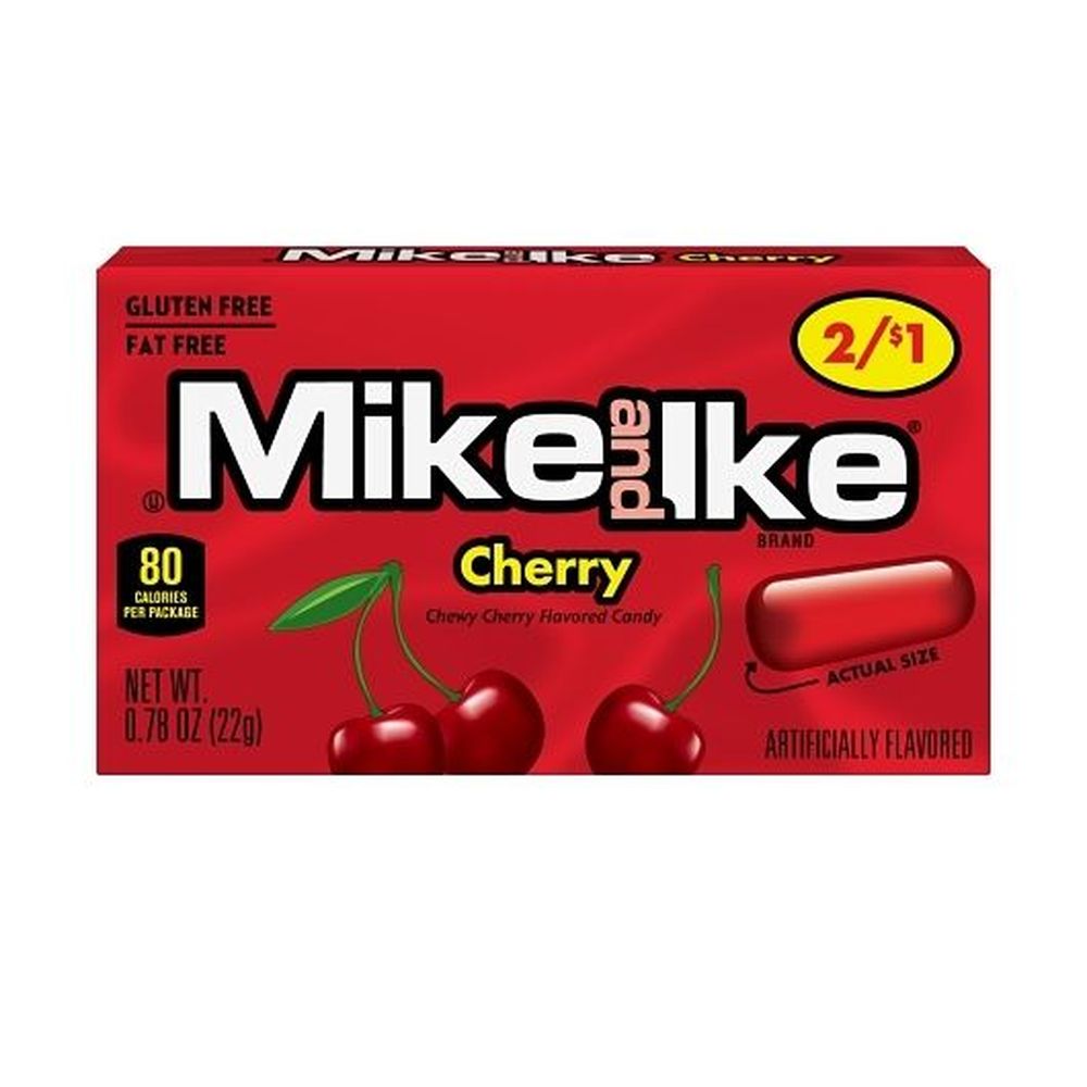 Mike & Ike Cherry Candy, 0.78 Ounce -- 384 Per Case
