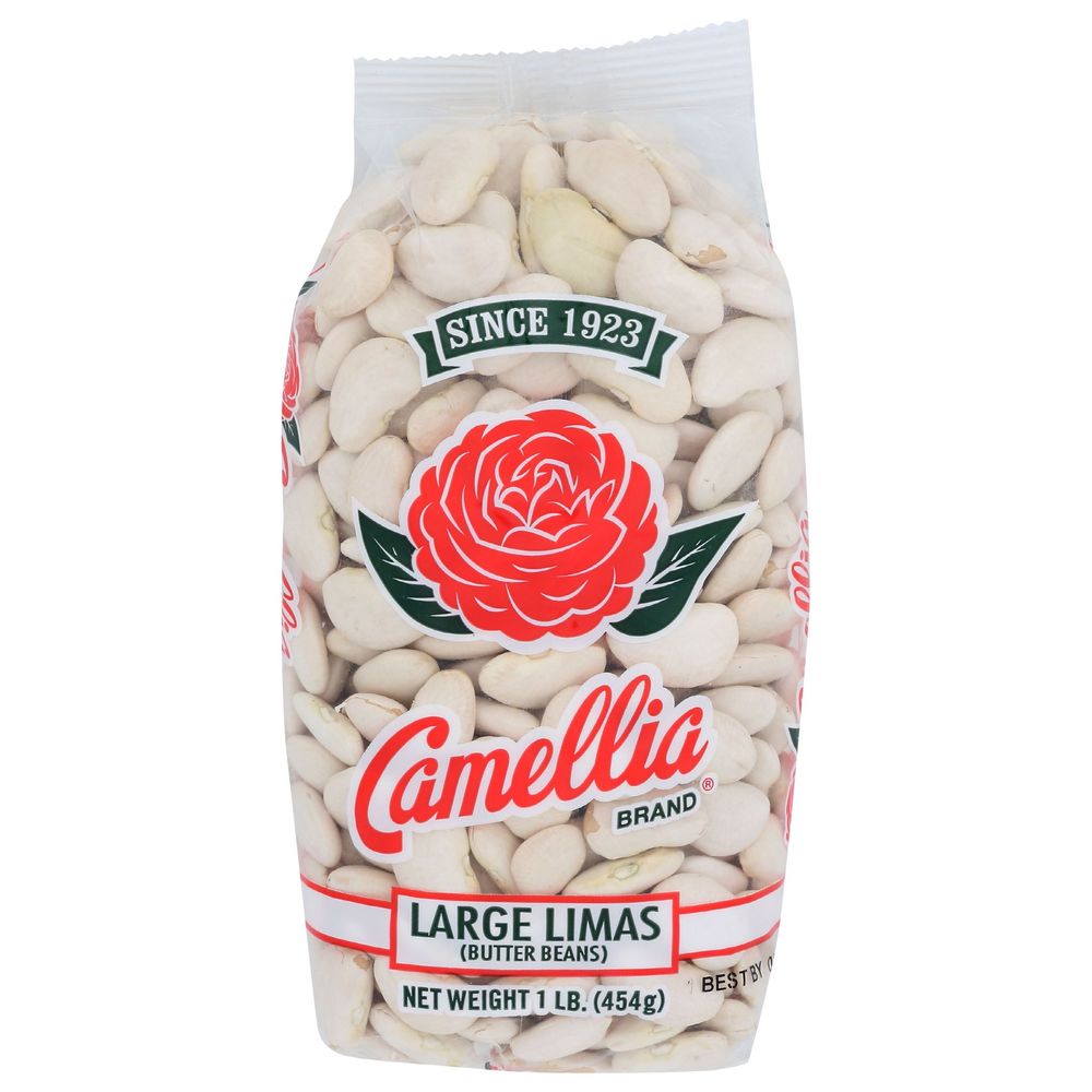 Camellia Large Limas Butter Beans, 16 Ounce -- 12 Per Case