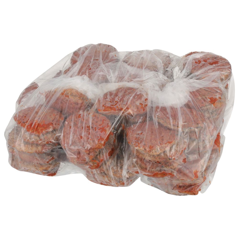 Fully Cooked Beef Meatloaf Slice Topped with Ketchup