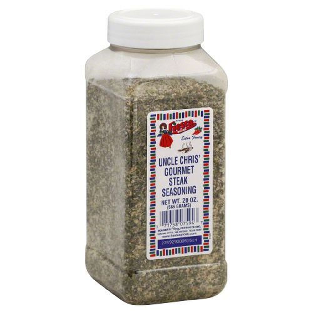Fiesta Uncle Chris Gourmet Steak Seasoning, 20 Ounce -- 6 Per Case