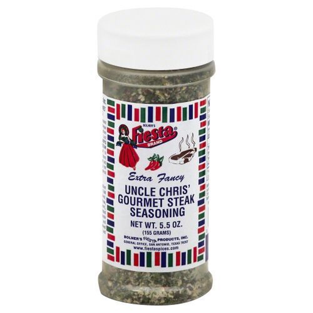 Fiesta Uncle Chris Gourmet Steak Seasoning, 5.5 Ounce -- 6 Per Case