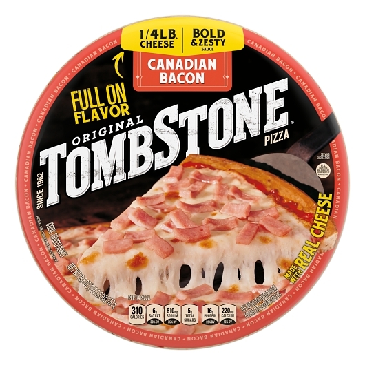 Tombstone 12 Inch Original Canadian Bacon Pizza, 19.6 Ounce -- 12 Per Case