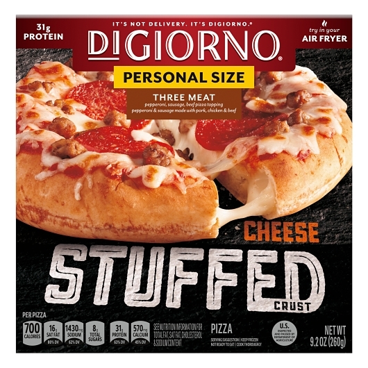 Digiorno 6 Inch Personal Size Three Meat Cheese Stuffed Crust Pizza, 9.2 Ounce -- 10 Per Case