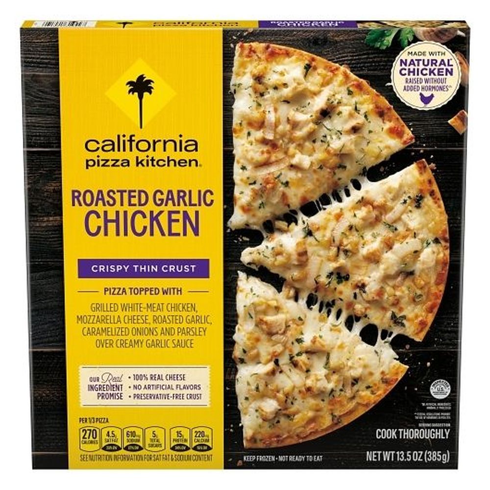 California Pizza Kitchen Roasted Garlic Chicken Crispy Thin Crust Pizza, 13.5 Ounce -- 14 Per Case